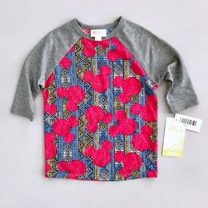 LuLaRoe Girl's Disney Mickey Sloan Shirt 2 NWT